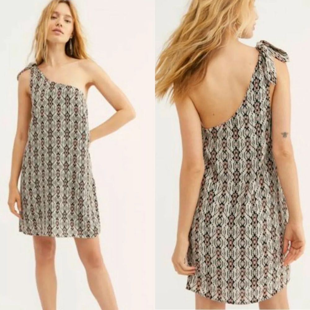 NWOT Free People Mini Dress One Shoulder Size 2
